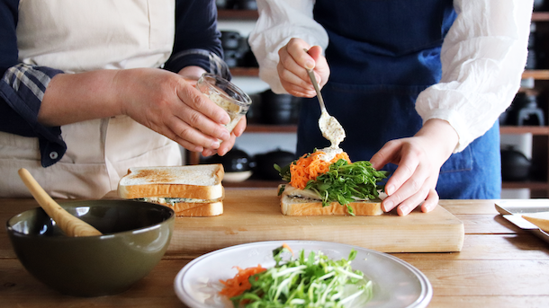 具だくさんホットサンド レシピ