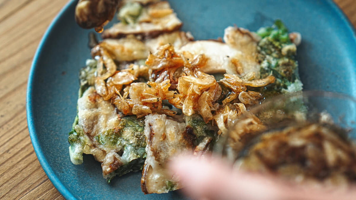 チヂミレシピ　米粉