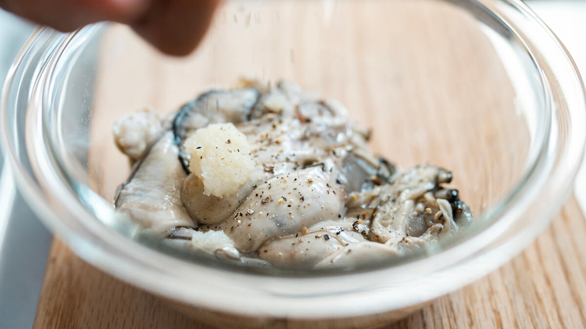 大根と牡蠣の炊いたん　レシピ