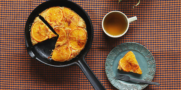 フライパン　オレンジと紅茶のケーキ