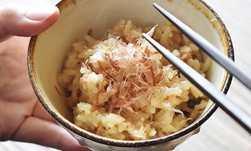 ツナ缶とわさびの炊き込みご飯