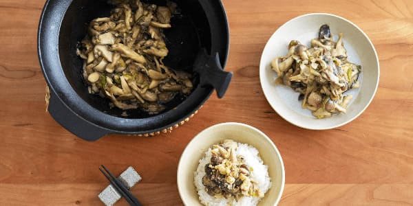 ご飯のお供　味噌ねぎきのこ