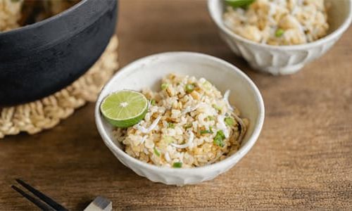 しらすと胡桃の玄米味噌ご飯
