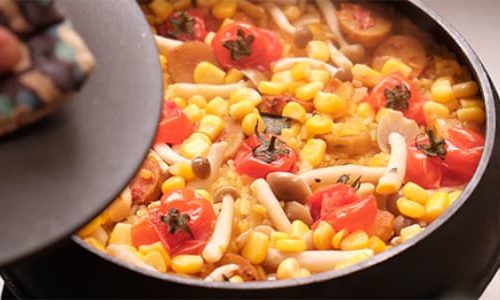 ごぼうのパエリヤ