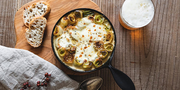 焼きねぎとホタテのグラタン
