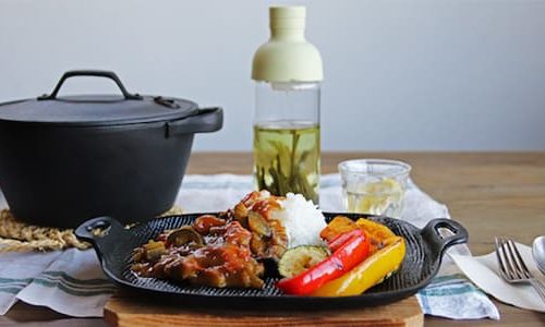 夏野菜カレーと野菜のグリル