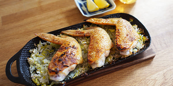 手羽先のねぎソース