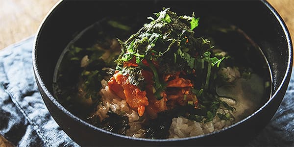 鯛の韓国風ピリ辛だし茶漬け