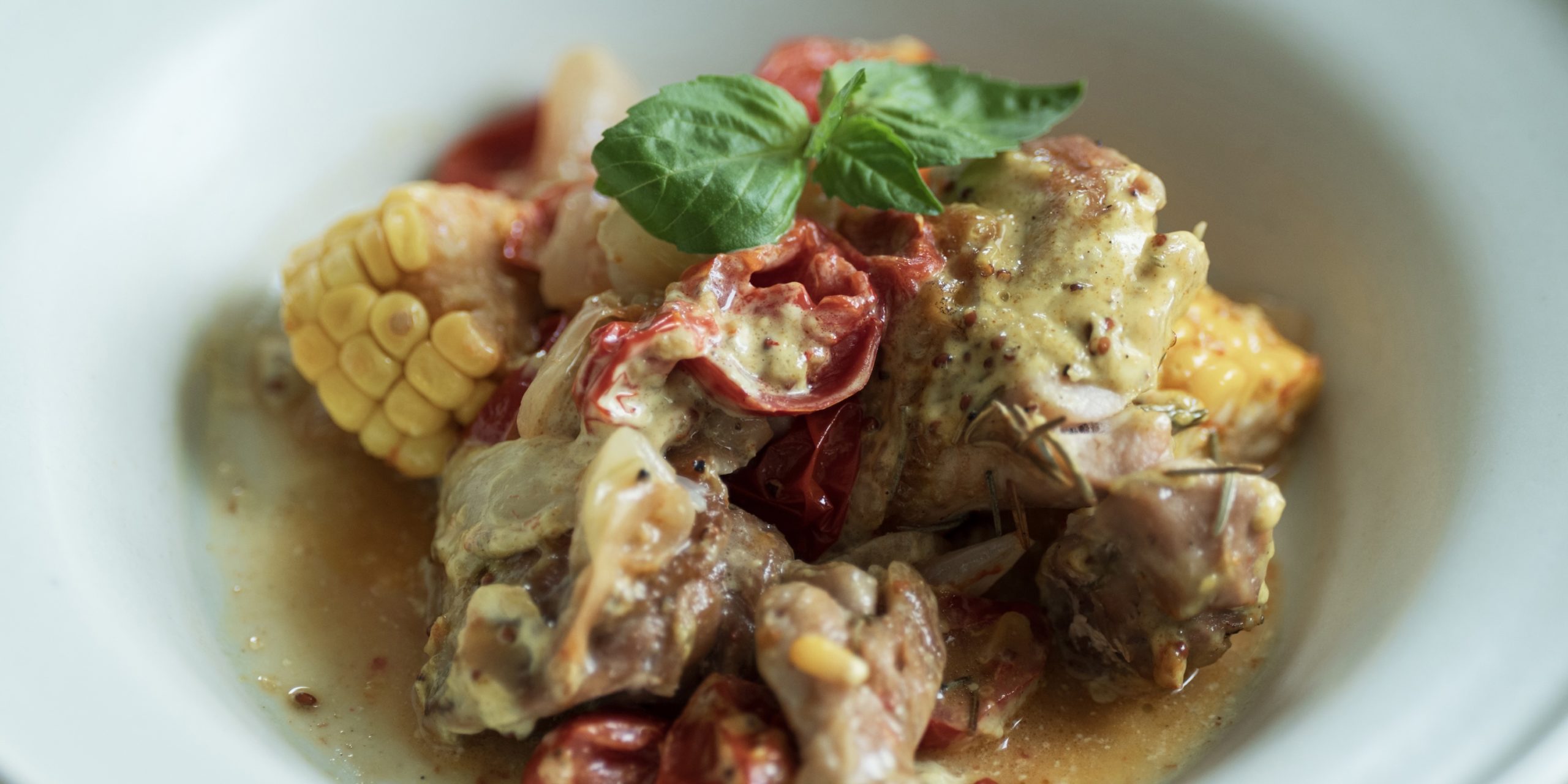 鶏肉と野菜の白ワイン蒸し　レシピ