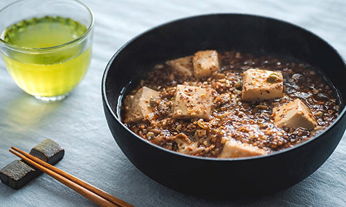 納豆麻婆豆腐麺　レシピ