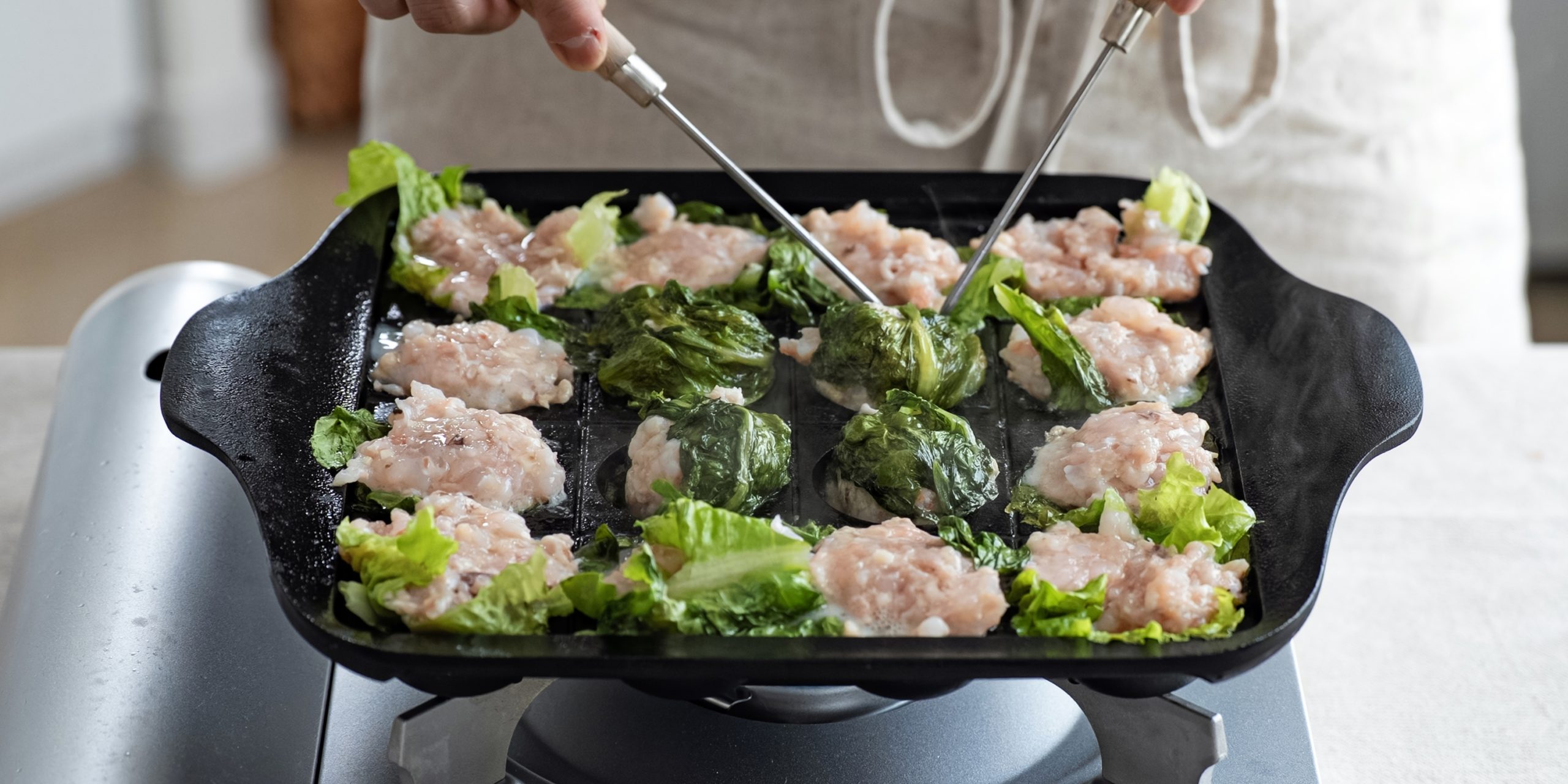 海老と鶏肉のレタス焼売(シュウマイ) レシピ